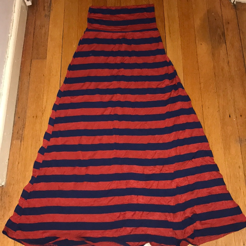 Striped Maxi Skirt
